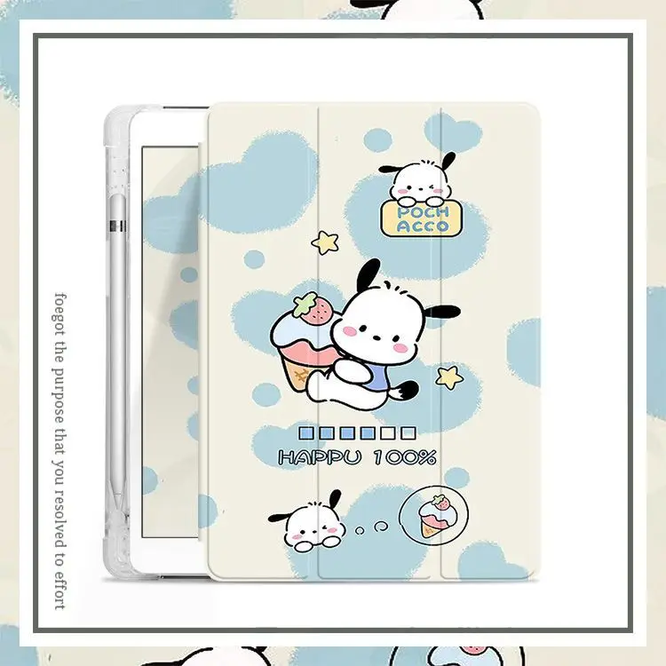 Pochacco iPad Case for 10th Generation 10.9 Inch 9th 10.2in Cartoon Case For 2024 Air Pro 11in Mini4 5 Tablet Cover Kids Gift