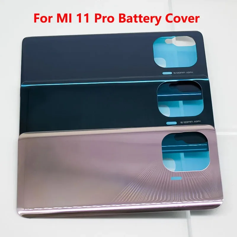 

For Xiaomi 11 Pro Battery Cover Rear Back Door Panel Housing Case 11Pro Battery Door Replacement Parts with sticker