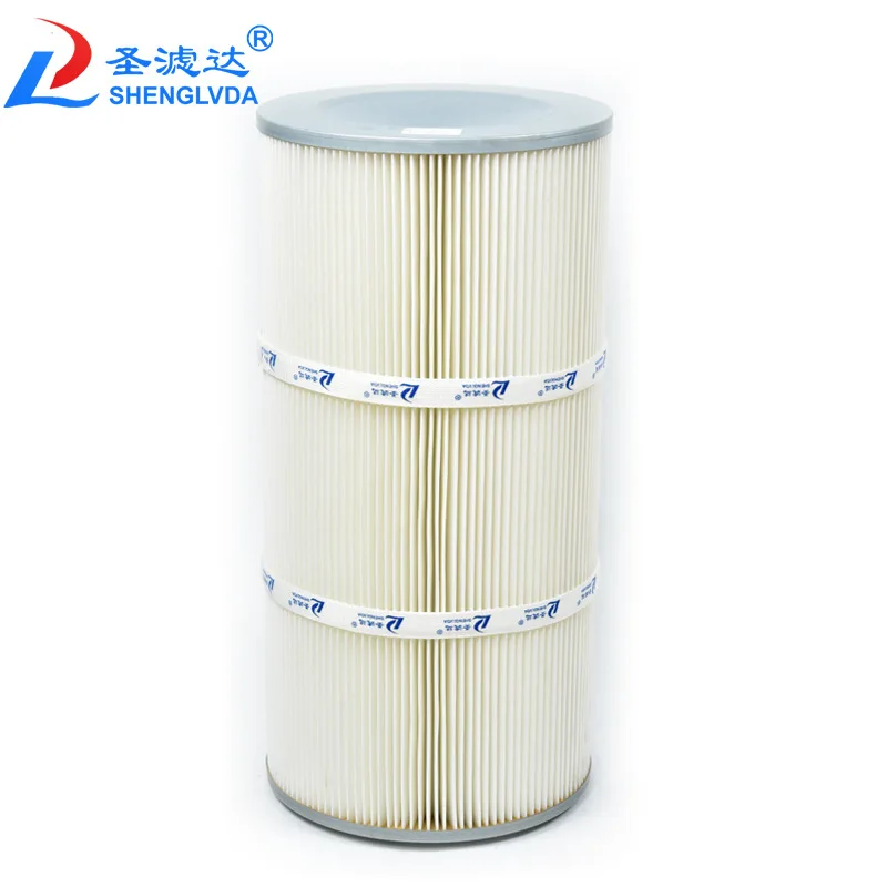 PTFE coated industrial dust removal filter element, polyester fiber non-woven dust removal filter cartridge