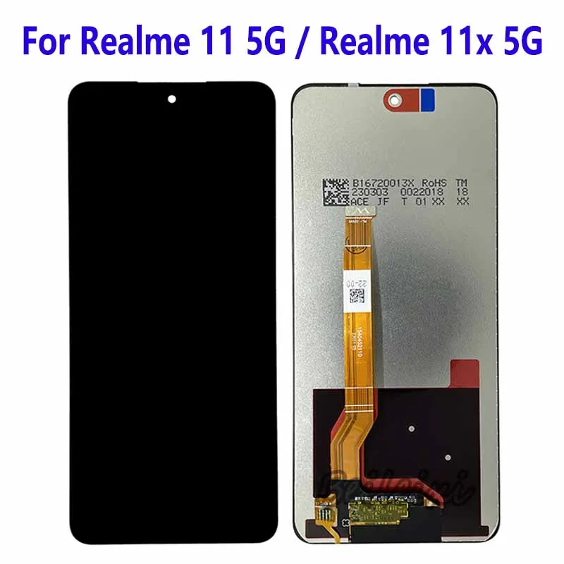 

Для Realme 11x 5G RMX3785 LCD дисплей кодирующий преобразователь сенсорного экрана в сборе запасной аксессуар для Realme 11 5G RMX3780