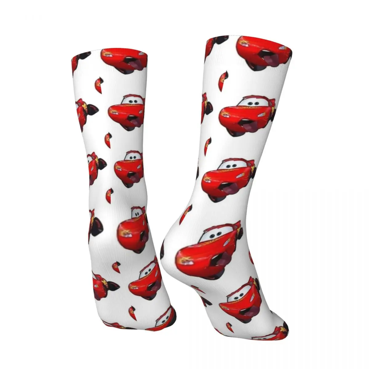 Lightning McQueen Number 95 Socks Cartoon Red Car Kawaii Stockings Winter Non Slip Couple Socks Breathable Design Running Socks