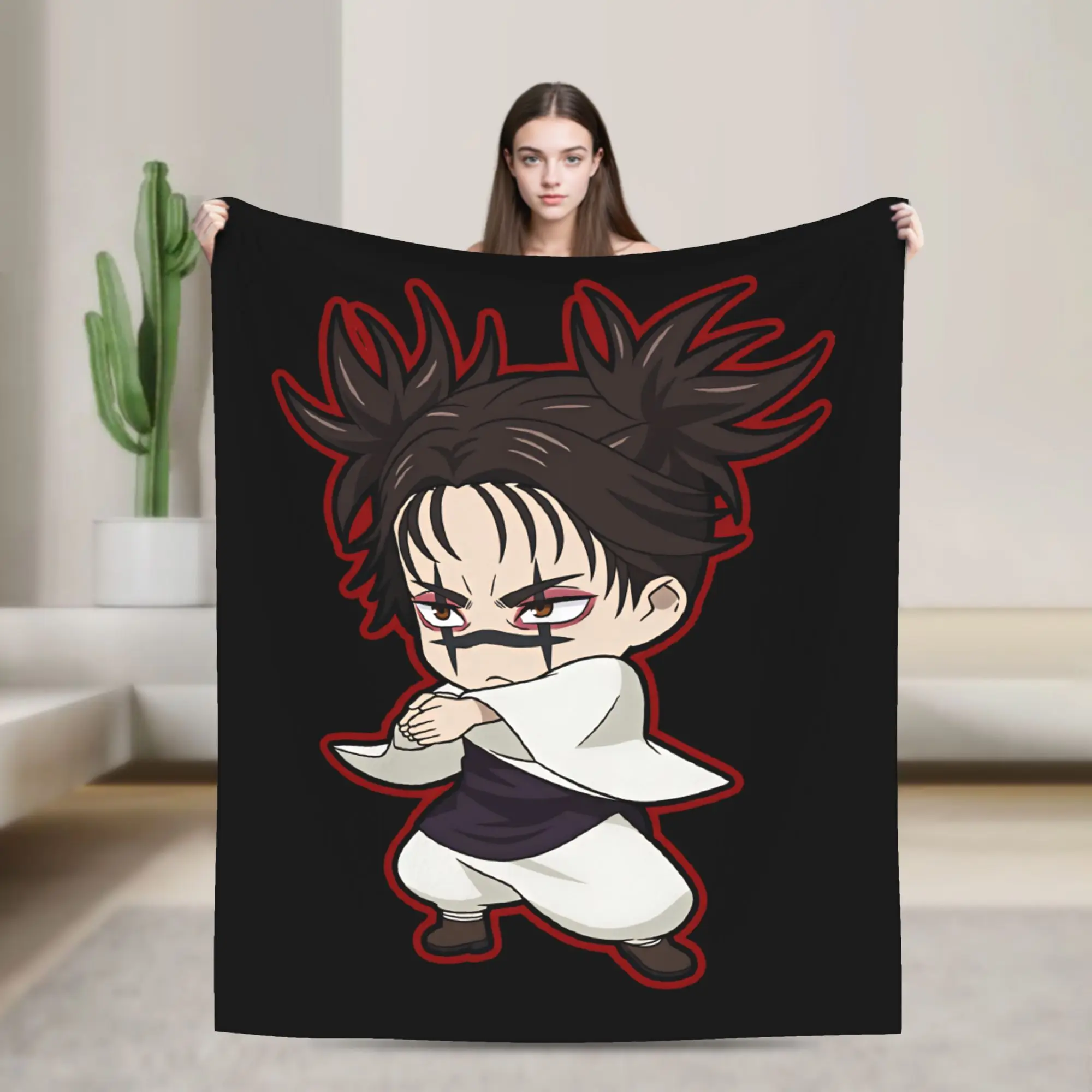 Choso JJK Manga Anime Blankets Flannel Autumn/Winter  Breathable Ultra-Soft Throw Blanket for Bed Car Plush Thin Quilt