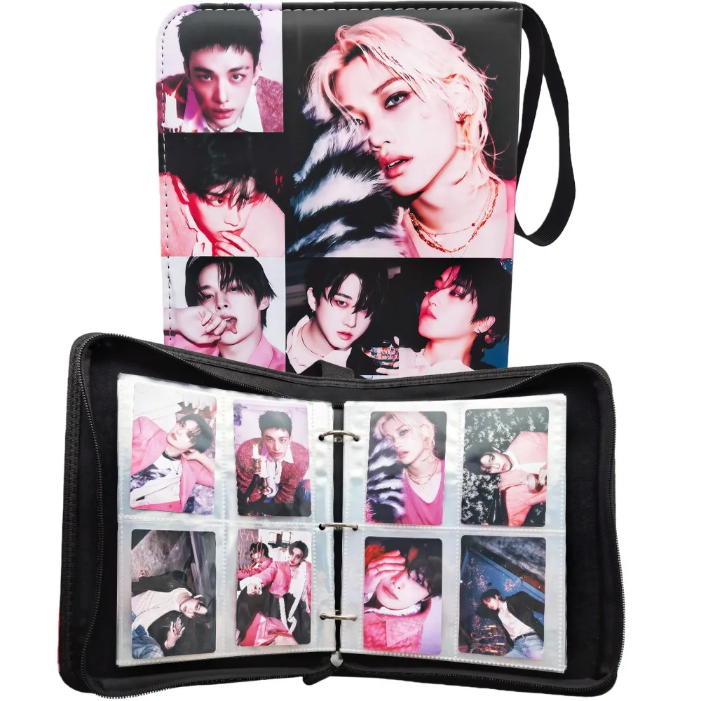 Hot KPOP Hotocards Binder 400 Pockets Photo Cards Holder for DO IT Album Postcard Holder Merch Gift STAY Fans Birthday Christmas