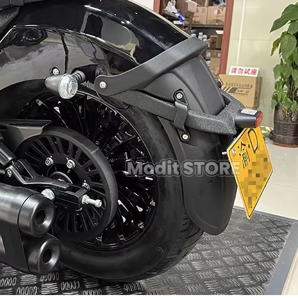 For Benda Dark Flag 500 Darkflag 500 V4 Black Flag 500 front and rear fenders are lengthened and widened Mudguard Splash Guard