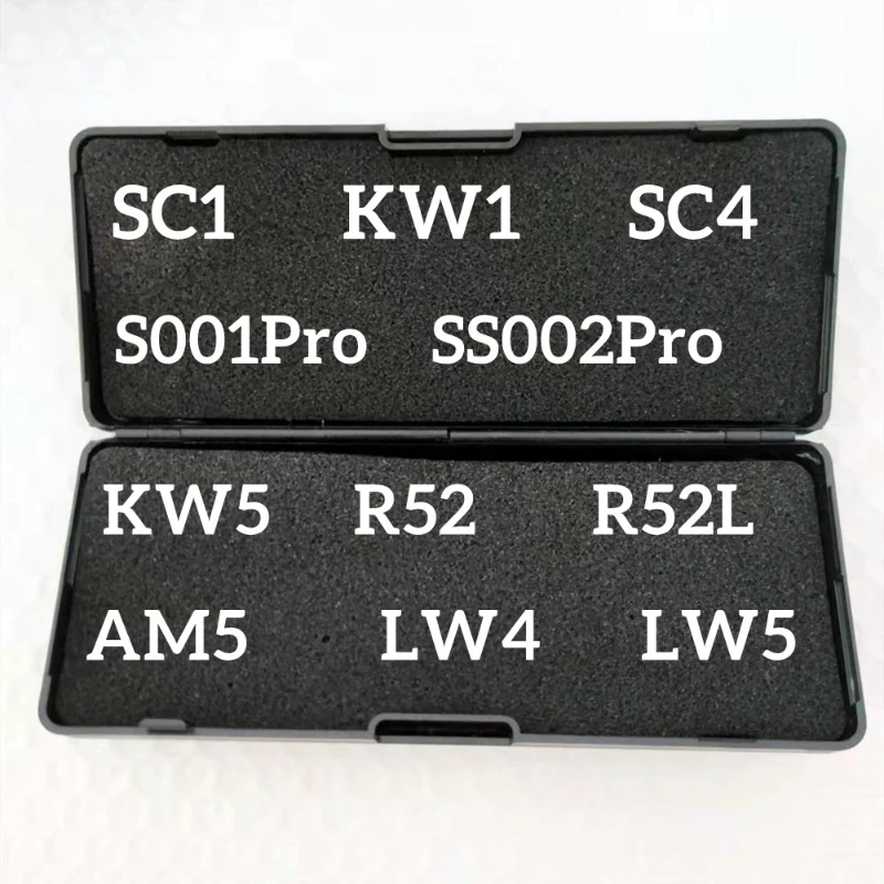 

LISHI 2IN1 SS002Pro SS001PRO SC1 SC4 KW1 KW5 M1/MS2 TE2 SS003RLW4 LW5 R52 R52L AM5 TOOLS Master Key Decoder Lock Picking Kits