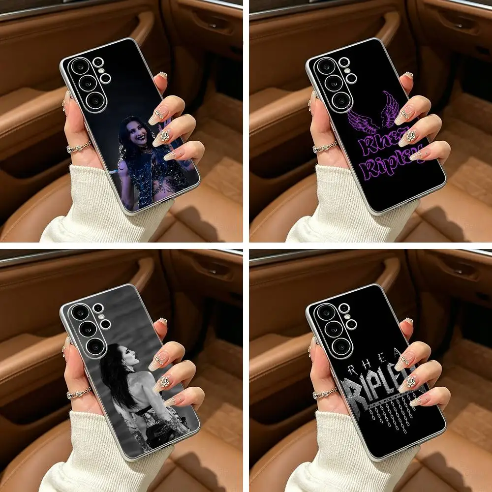 R-Rhea Ripley Succubus Phone Case For Samsung S25,S24,S21,S22,S23,S30,Ultra,S20,Plus,Fe,Lite Transparent Cover