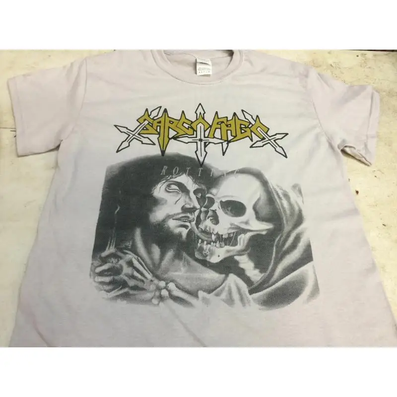 Sarcofago Rotten Black Metal Punk Graphic T-Shirt