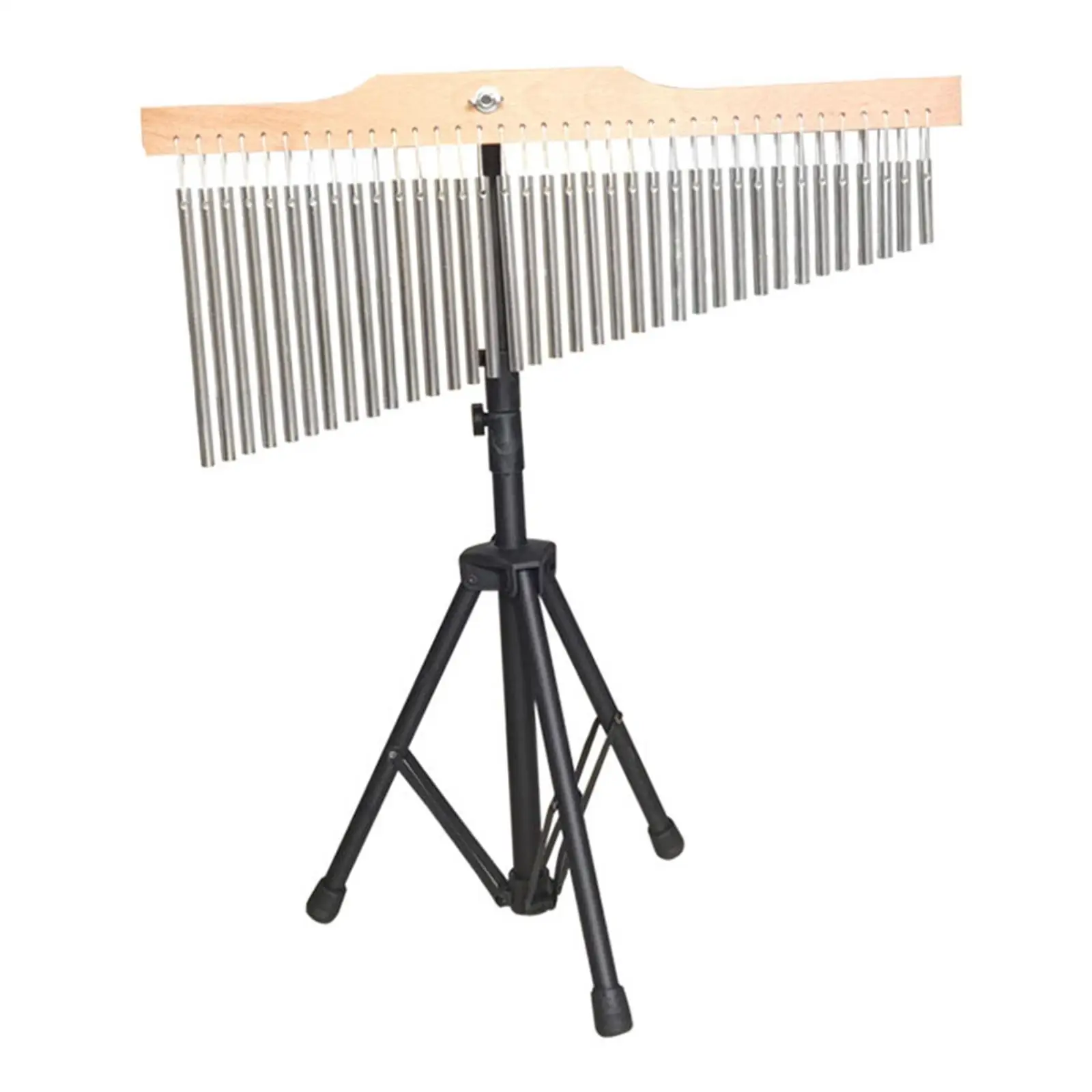 

36 Note Single Row Chimes with Height Adjustable Stand Portable Wind Chime for Classroom Performance Accompaniment Professionals