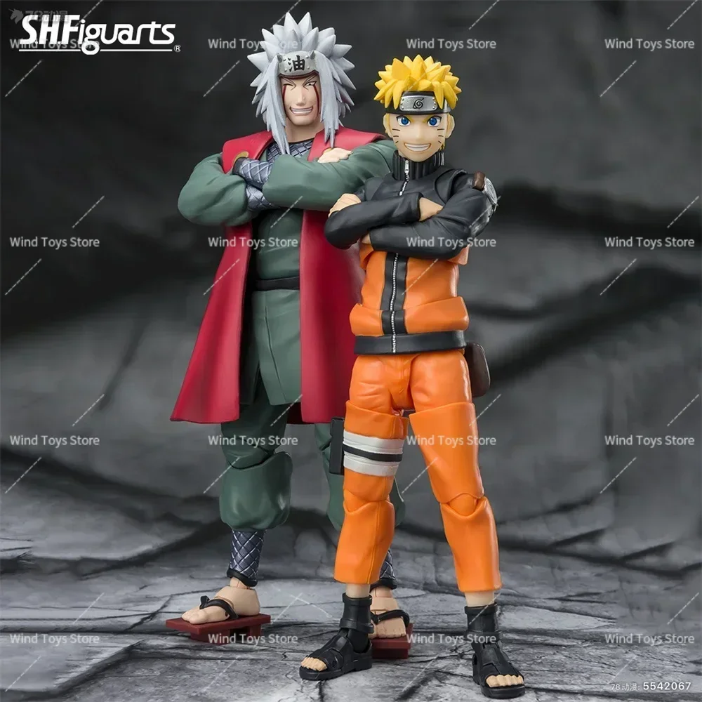 BANDAI ORIGINELE S.H.FIGUARTS 2023 EXCLUSIVE EDITION PVC Action Figure Naruto Uchiha Jiraiya Speelgoed in doos