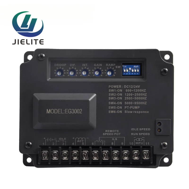 EG3002 Diesel Generator Governor Unit, Engine Actuator, Magnetic Speed Sensor, DC Motor Control Genset Spare Parts