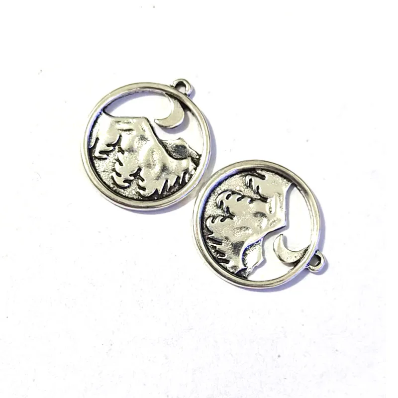hzew 5pcs Lovely mountain moon  pendant charm Jewelry Gifts for women