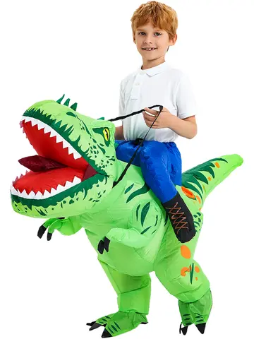 Kids Child Dinosaur Inflatable Costume Anime Purim Halloween Christmas Party Cosplay Costumes Dress Suits for Boys Girls