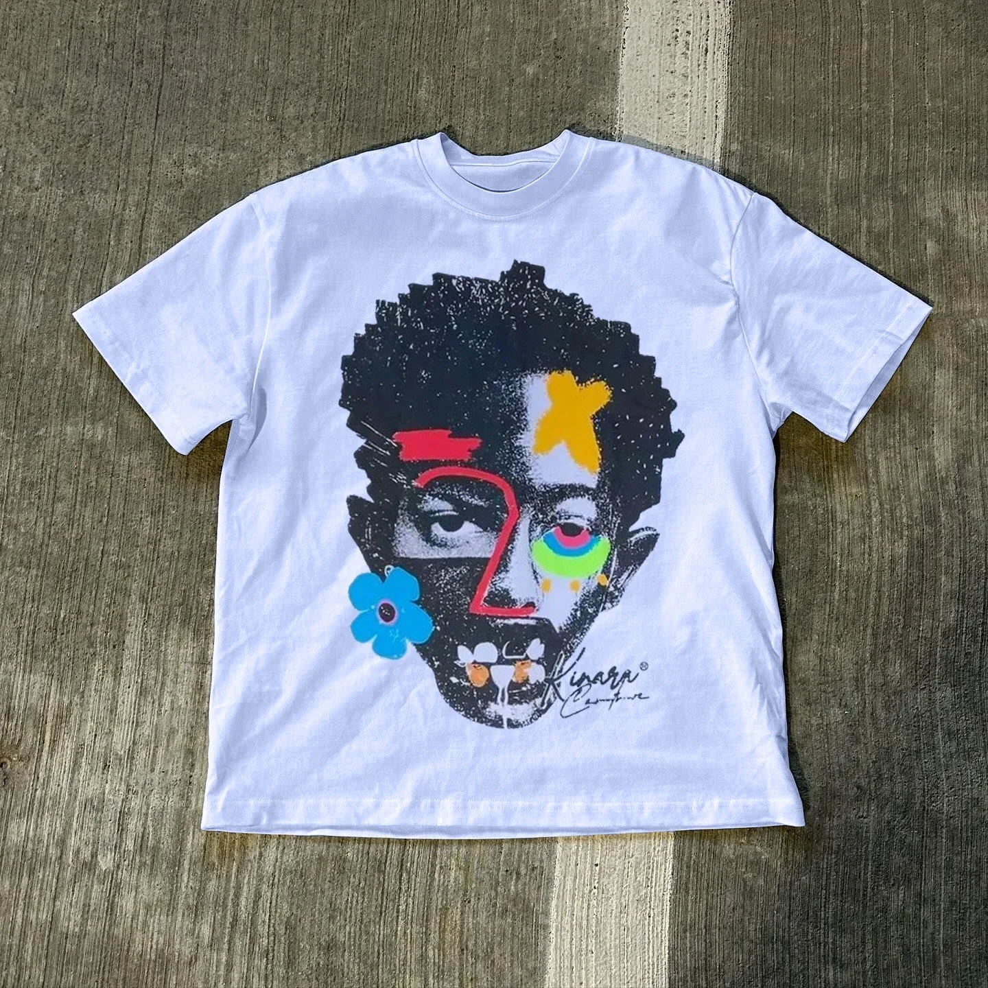 Streetwear Hip Hop Big Head Cartoon Print Graphic T-shirts Oversized Women Casual Loose Harajuku Short Sleeve 2000s Clothes