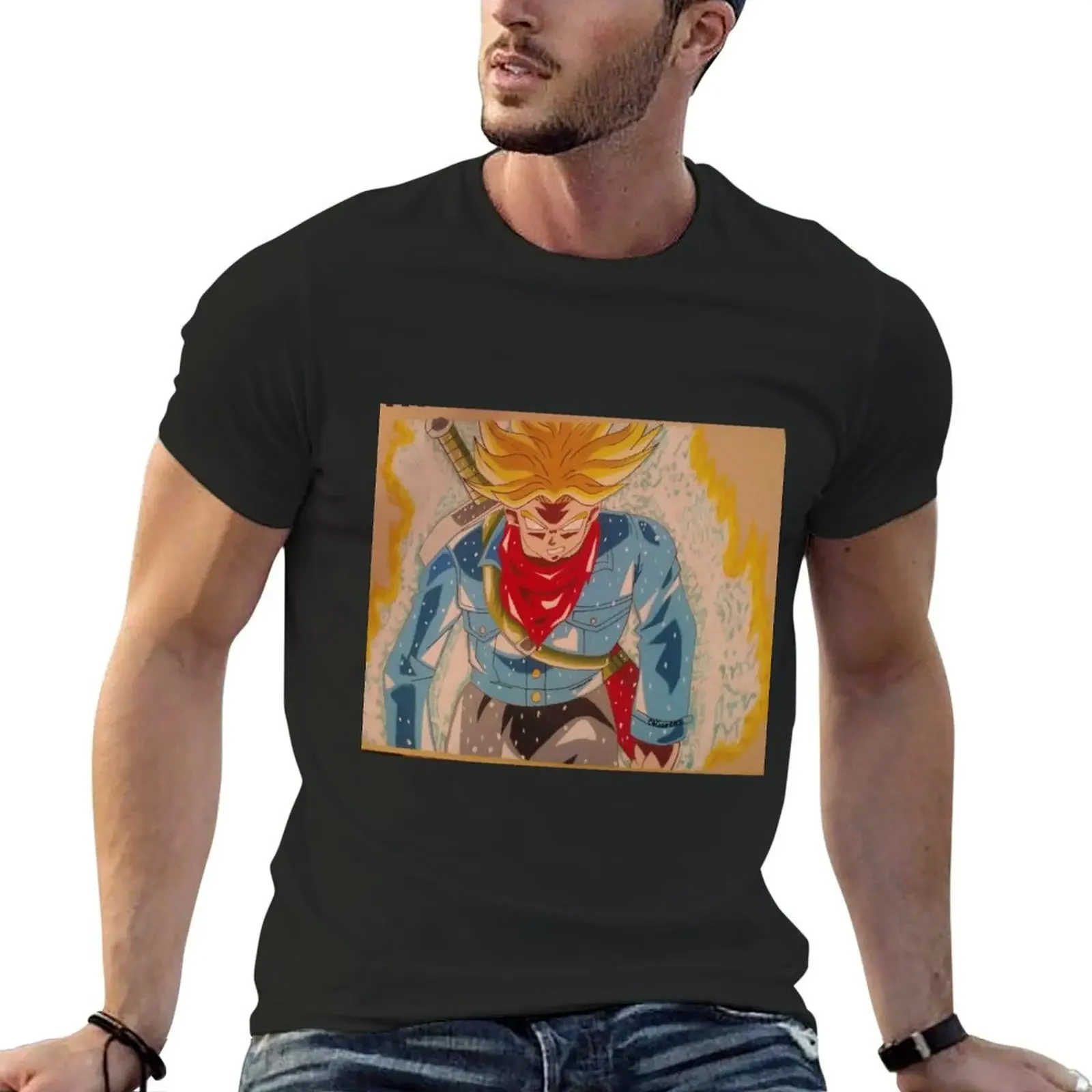 Trunks T-Shirt summer top anime figures graphic t shirts shirts graphic outfits for men