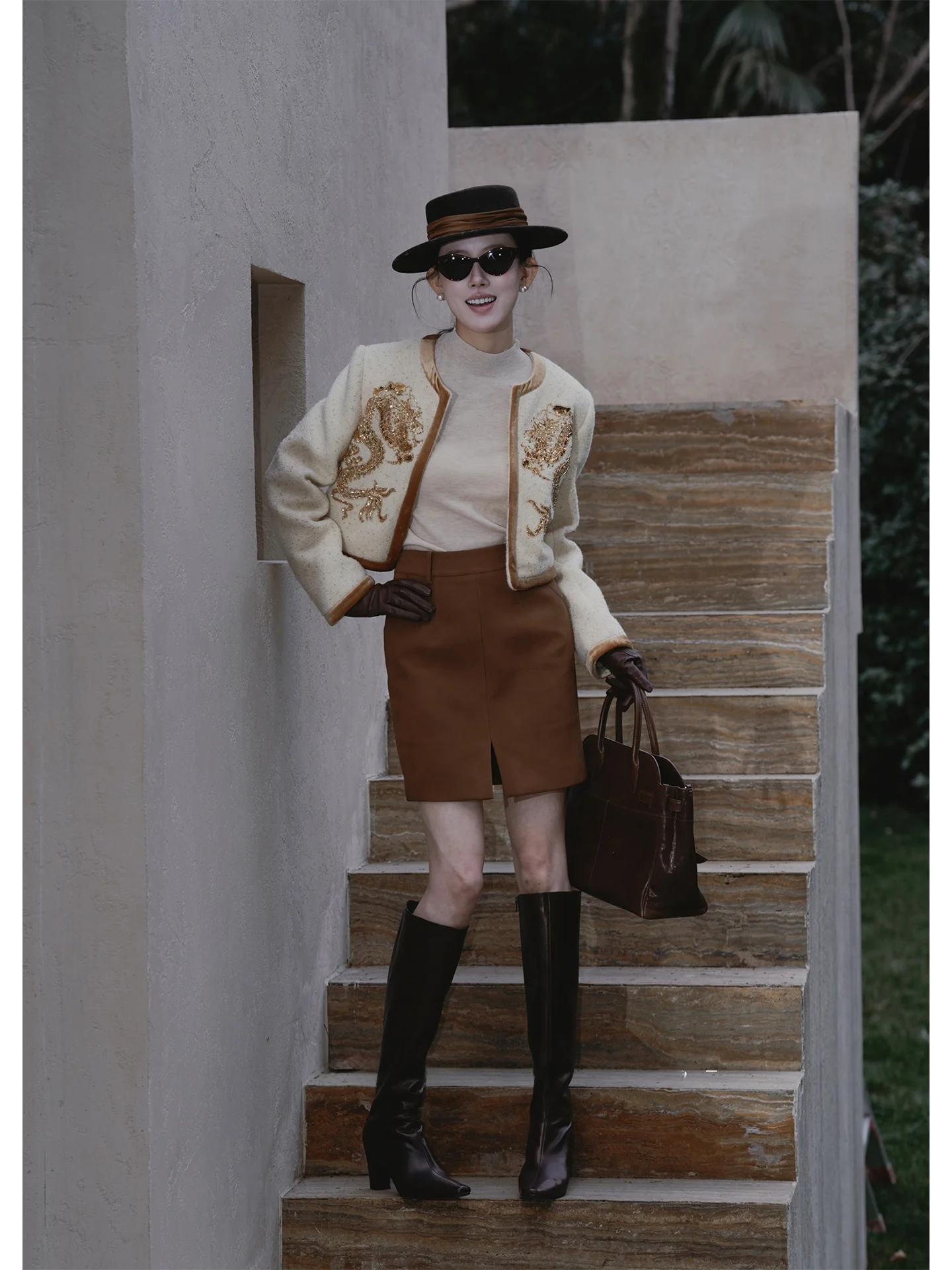 

Пальто-дафлкот Luhe Luui Hehe Private Label с вязаной юбкой, повседневное, с яркими пайетками, белое, с наполнителем из пуха