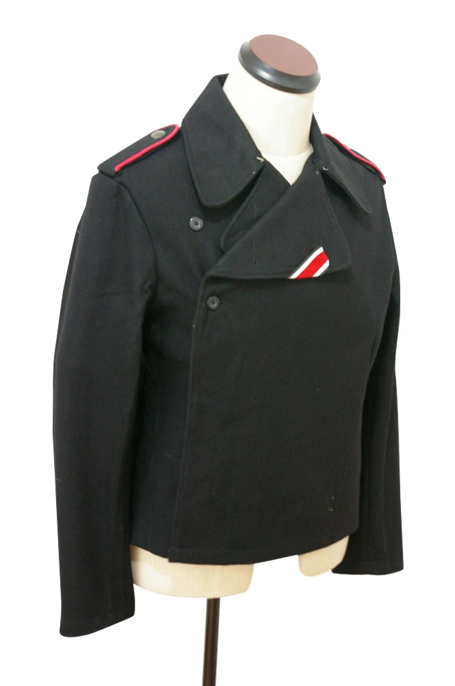 GUWC-004 WWII German Elite panzer black wool wrap/jacket