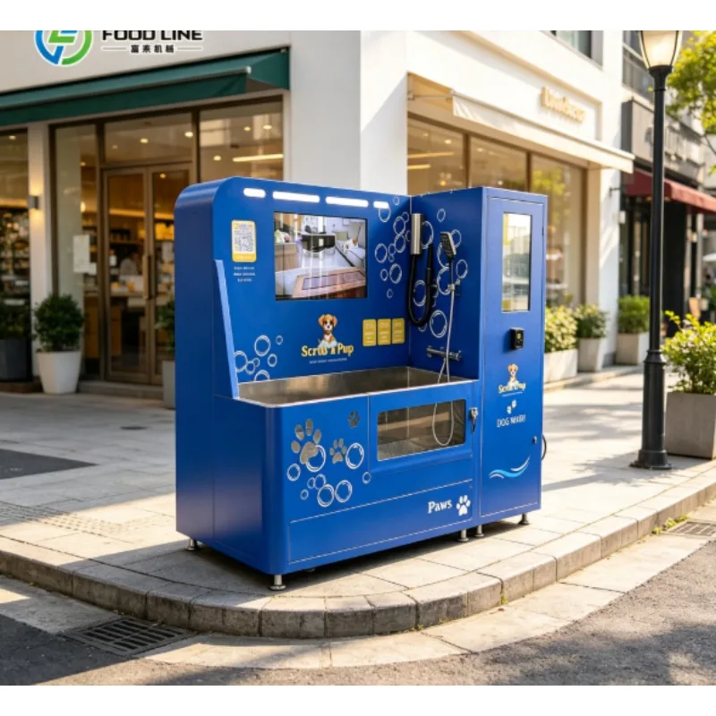 Innovative Mobile Pet Grooming Kiosk Fully Auto Cat Dog Bathing Washing Self‑Service Pet Care Station