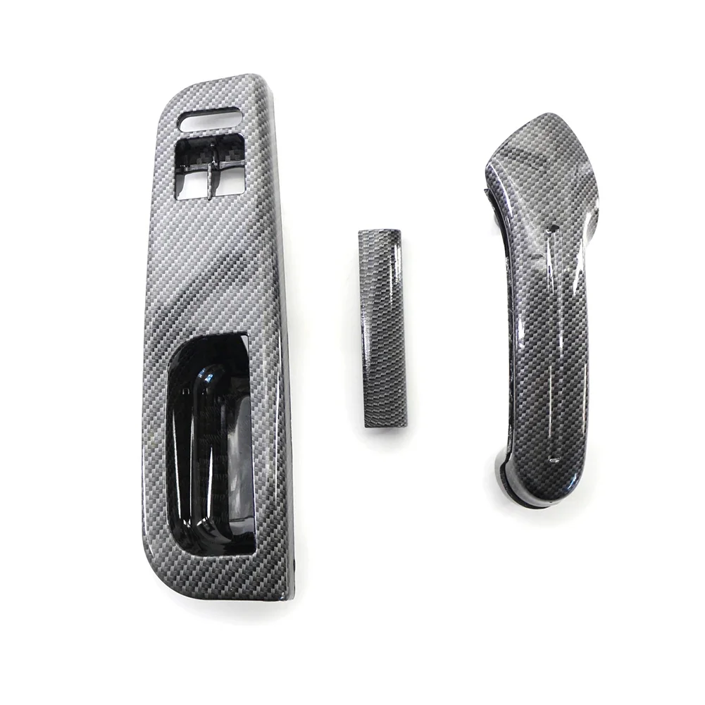 

Car Door Interior Panel Window Switch Panel Carbon Fiber Bezel Trim Door Pull Handle For VW Bora Golf 4 MK4 for Jetta 1999-2004