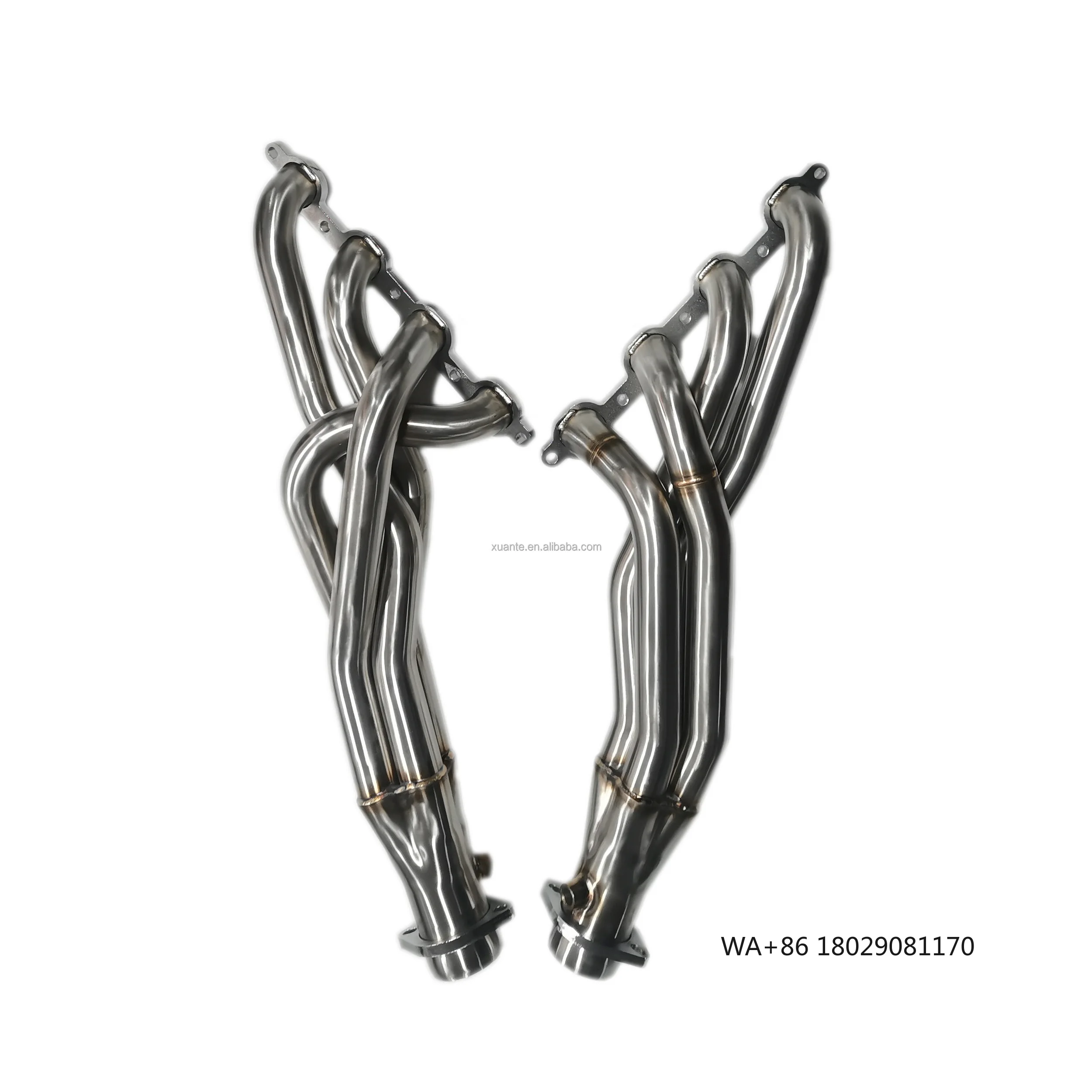 High Performance Xuante CAR 304SS 76mm 1.5mm Thickness Exhaust Header for GMC 2019+ Mirror Polished Exhaust System
