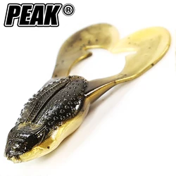 PEAK Frog Type Topwater Lure Silicone Thunder Fishing Lure Double Propeller Soft Bait Artificial W