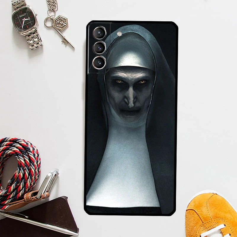 The Nun Valak Horror Case For Samsung Galaxy S24 S23 S22 Ultra Note 20 10 S8 S9 S10 Plus S20 FE S21 FE Cover