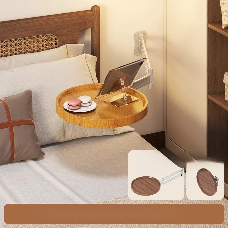 

Bedside shelf Foldable bedroom Small creative storage rack Multifunctional wall hanging Suspended bedside table Small side table