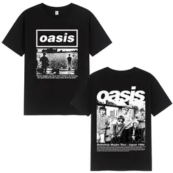 British Rock Band O-Oasis T-Shirts Mens Women Casual O-Neck Short Sleeve T Shirts Fans Gift Fashion Vintage Tee Shirt Oversized