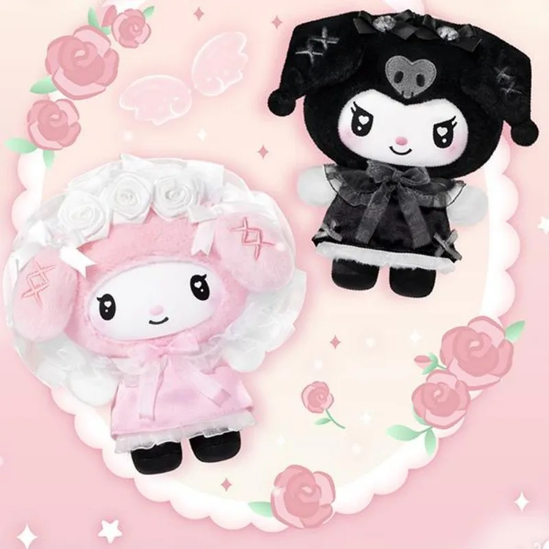 Echte Toptoy Sanrio Characters Angel Garden Series Pluche Blind Box Cute My Melody Kuromi Doll Bag Hanger Mystery Surprise Box