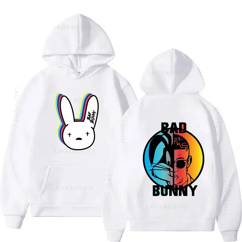 

BAD Theme Streetwear BUNNY Logo Theme Hoody Hooded Shirt Sweatshirts for Men Men's Hoodies New & Graphic Essentials Hoodie