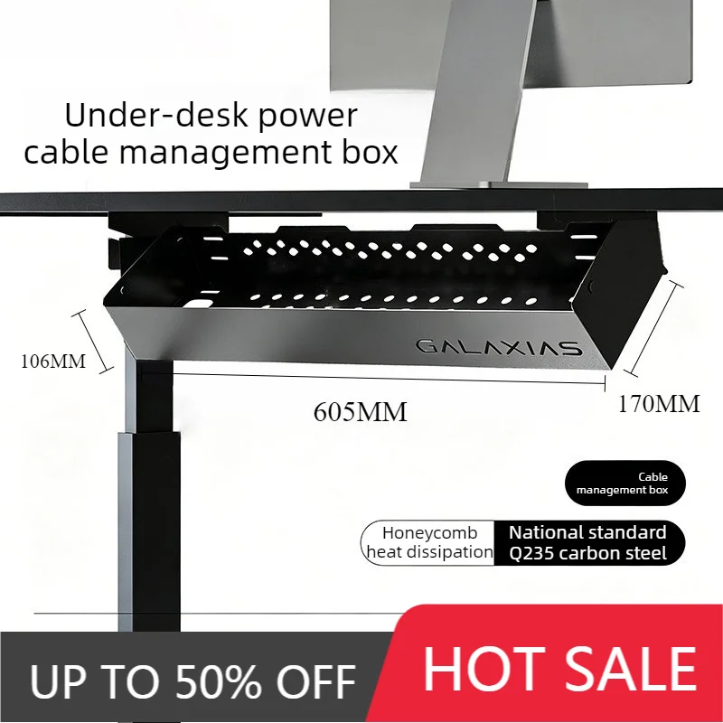 Wire Storage Box Table Under Computer Cable Organize Box Office Desktop Line Organizer Boxes Wiring Collection Boxes Sorting
