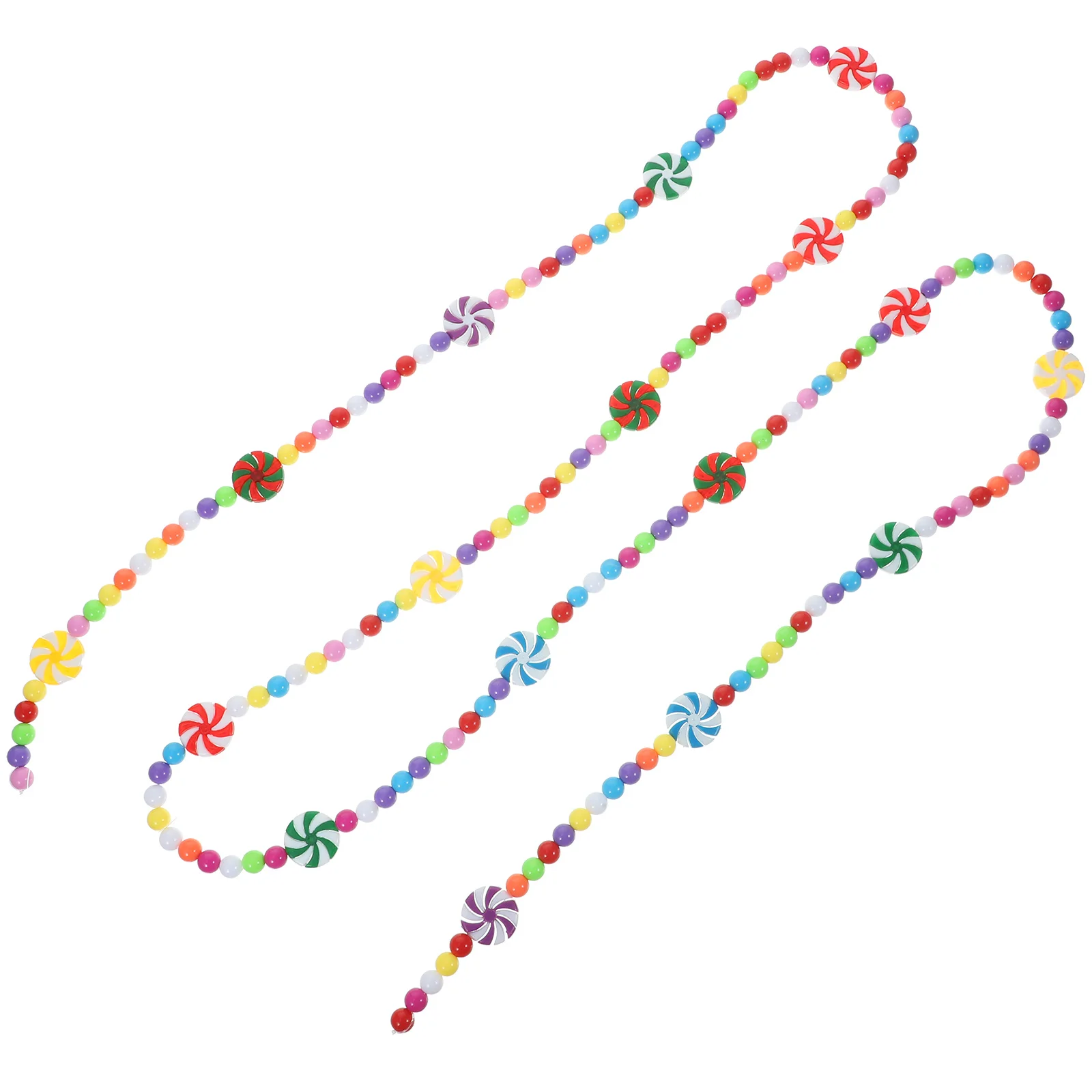 

Xmas Beaded Garland Candy Decor Christmas Tree Pendant Rustic Bead Hanging Adorn Gift Christmas Candy Garland Hanging Decor