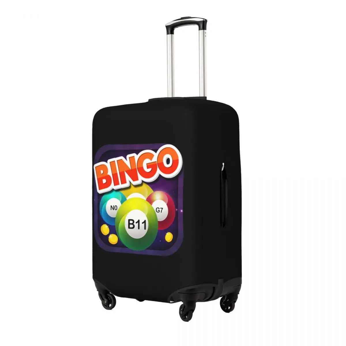 

Game Bingo Queen Player Suitcase Cover Protection Elastic Travel Luggage Protector Covers for 18-32 Inch
