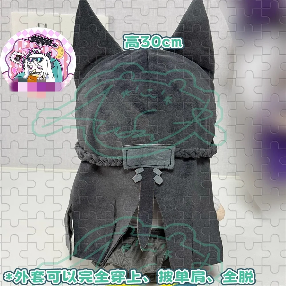 Plushie Game ZZZ Zenless Zone Zero Hoshimi Miyabi 30Cm Mainan Boneka Duduk Tubuh Pakaian Kostum Cosplay Hadiah Anak-anak Lucu