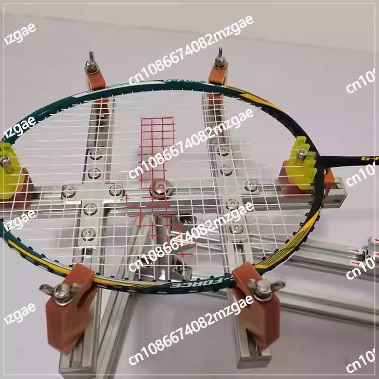 Professional Badminton Racket Stringing Machine with Aluminum Alloy Support, DIY Frame Stringer for 20-32 lbs Tension