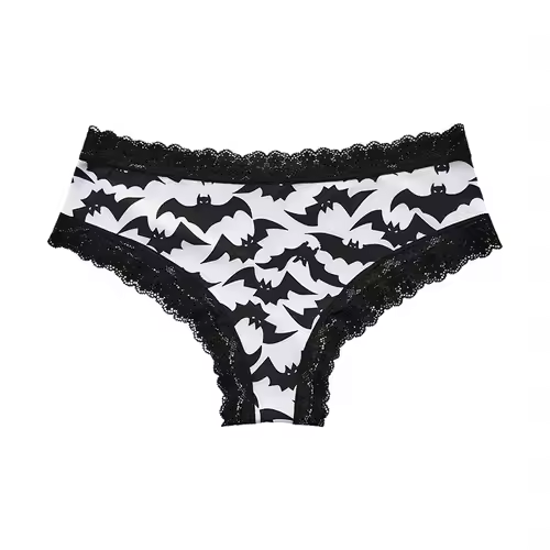 Underwear Women's Lace Edge Sexy Panties Gothic Style Lingerie Rose Skull Personalized Comfortable Breathable Triangle Pants - Image 13