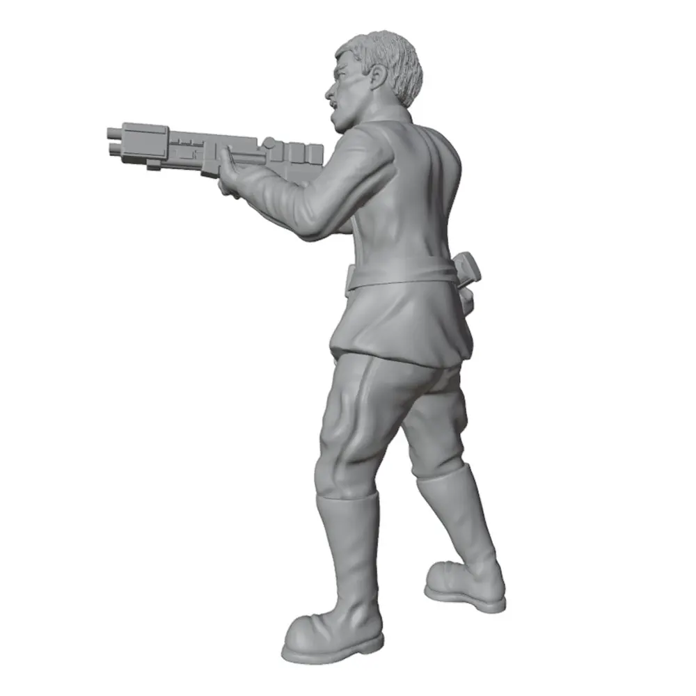 1/24/18/16/12 Warrior Resin Model Kit GK Micro 3D Printed Grey Model Statue, High Precision Resin Model Hand Uncolored