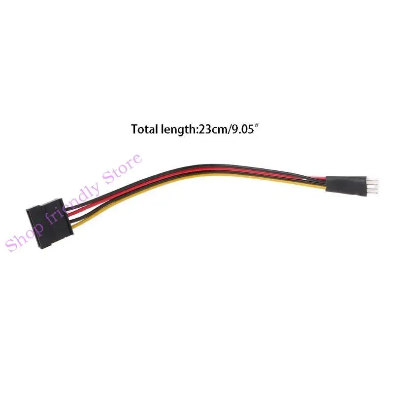 

594A 4-Pin Male To 15-Pin Female Conversion Adapter Power Cable Cord