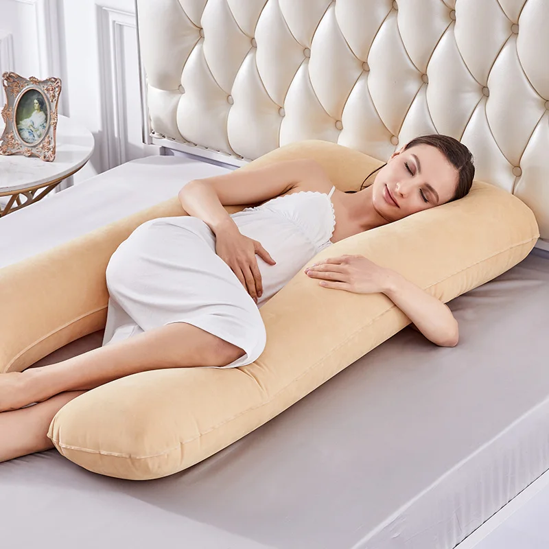 Inflatable Pregnant Pillow Comfortable Maternity U-shaped Waist Pillow For Women Pregnant Sleep Cushion Soft Body Pillow