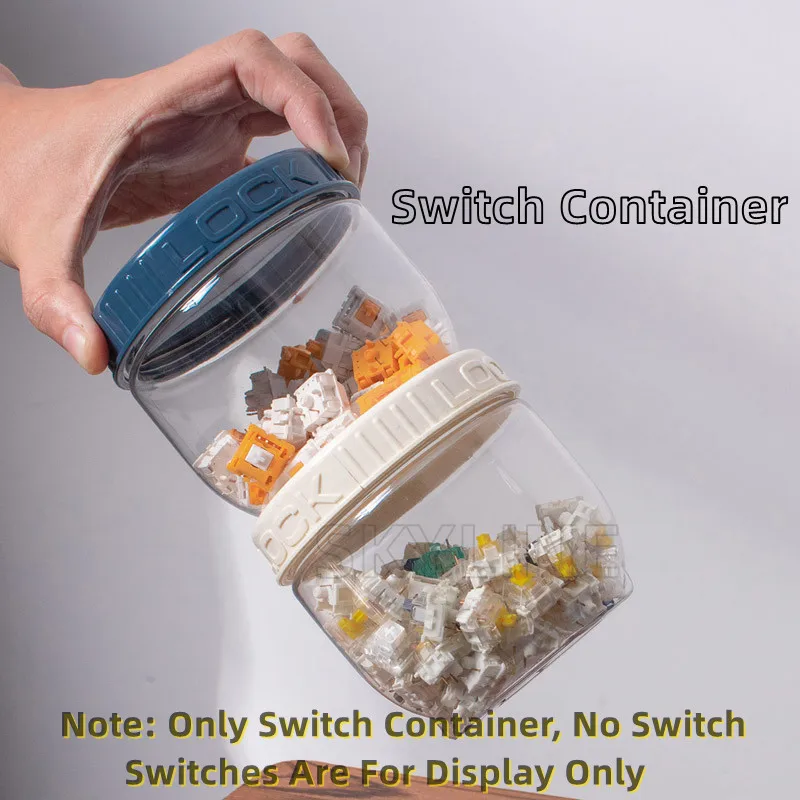 【In Stock】SKYLINE Switch Container For Mechanical Keyboard Switch Storage Tank Sealed Tank Switch Container Keycaps Storage Tank