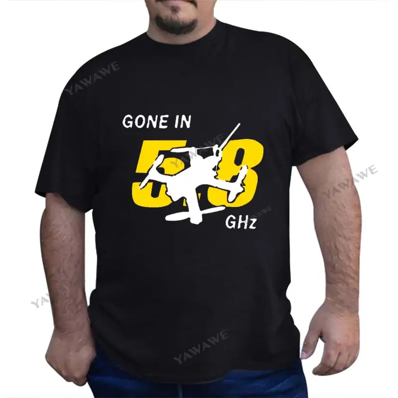 Мужская летняя футболка Футболка Модная футболка с коротким рукавом Gone In 2.8 Ghz Fpv Quadcopter Футболка Multirotor Drone Qav220 gone in ghz