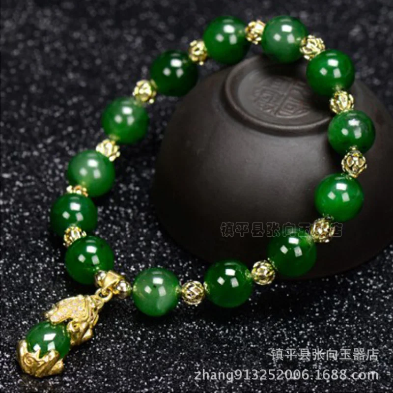 

Pixiu Women, Jewelry, Hotan Green Jade Bracelet,