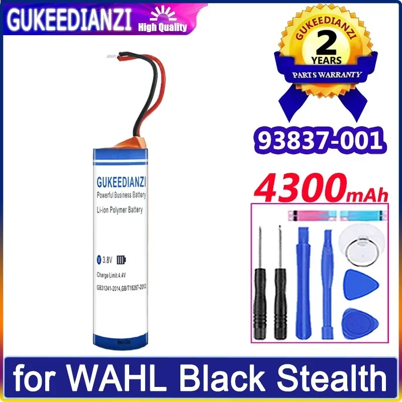 Batteries 93837001 4300mAh For WAHL Black Stealth Chrome Cordless Magic Clip Senior Sterling 4 Super Taper Battery