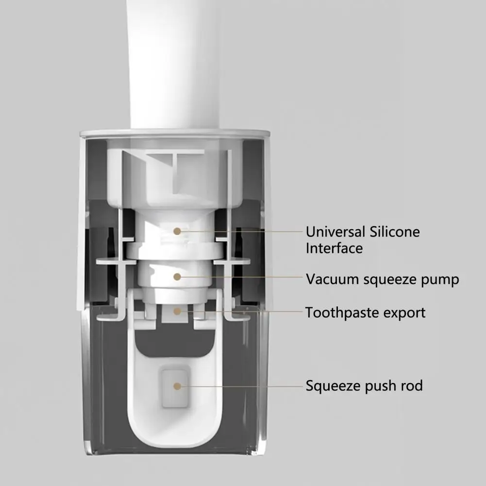 Supporto per Dispenser di dentifricio supporto per spazzolino da bagno con spremiagrumi automatico a parete