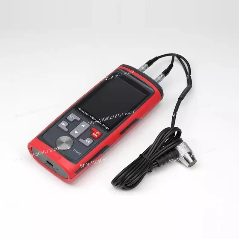 GT1201 Ultrasonic Thickness Gauge, High Precision Color Screen for Metal Glass