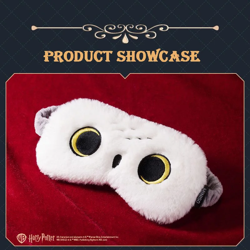 MINISO Harry Potter Hedwig Plush Eye Mask Genuine In Stock