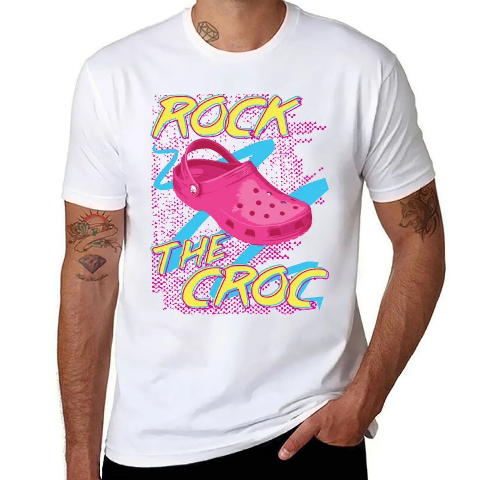 Rock The Croc T-Shirt t shirt man luxury man t shirts for men T-Shirt