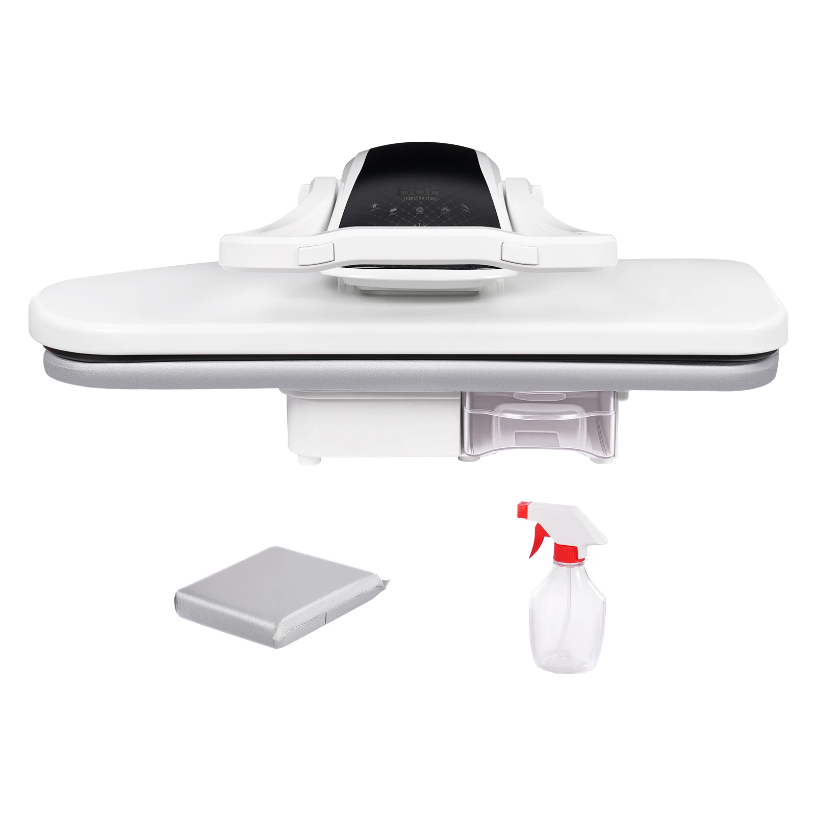 مكبس بخاري ذكي مع شاشة لمس شفافة، كي احترافي لصفائح الملابس والنايلون والحرير والصوف والقطن والكتان