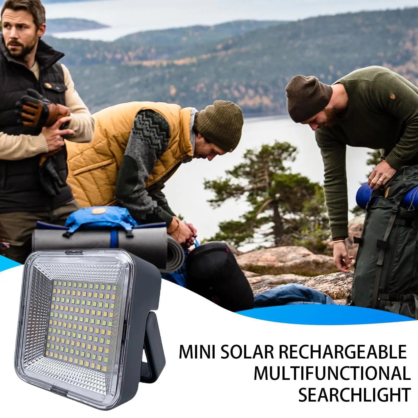 Rechargeable LED Work Light Portable Camping Light LED Rechargeable Flashlight Waterproof For Job Site Workshop Automotive