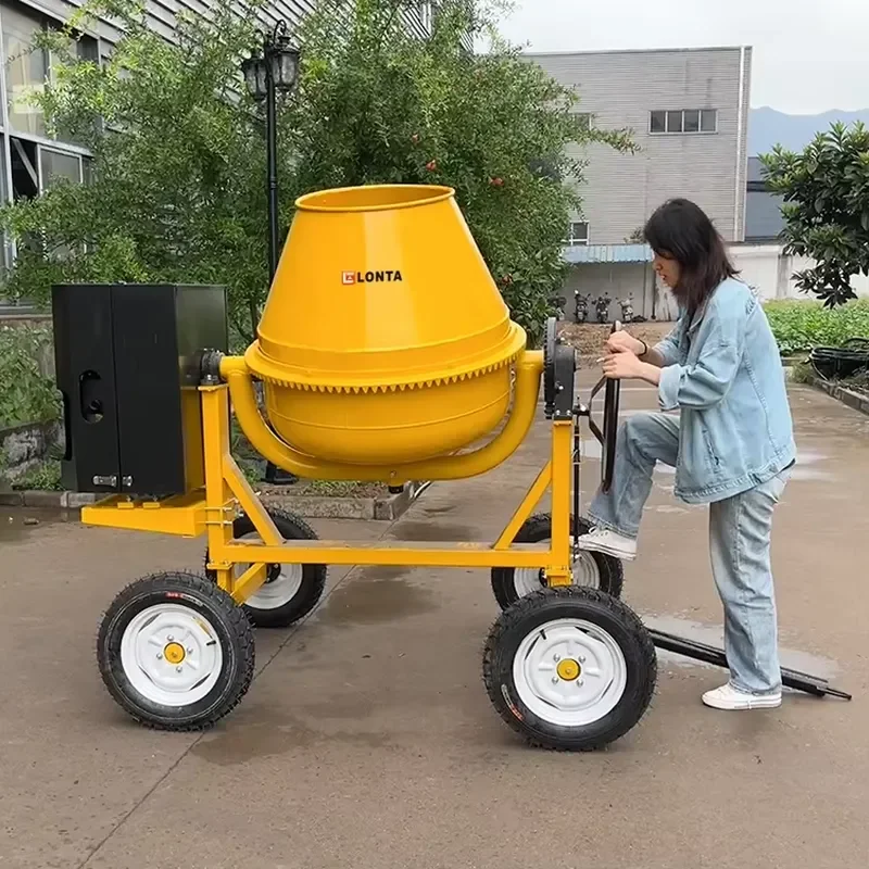 LONTA JH350S 350L 1 Bag Cement Betonniere Portable Electric Beton Mortar Cement Mixer 1 Bagger Concrete Mixer Machine