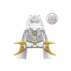 Superhero Avenger Series Building Blocks Moon Knight Mini Action Toy Doll Assembly Building Block Children Toy Gifts